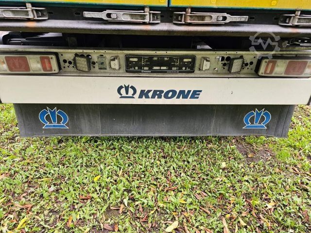 Semi-reboque aberto com lona KRONE Gardine Standard, Plaettenkasten, Liftachse