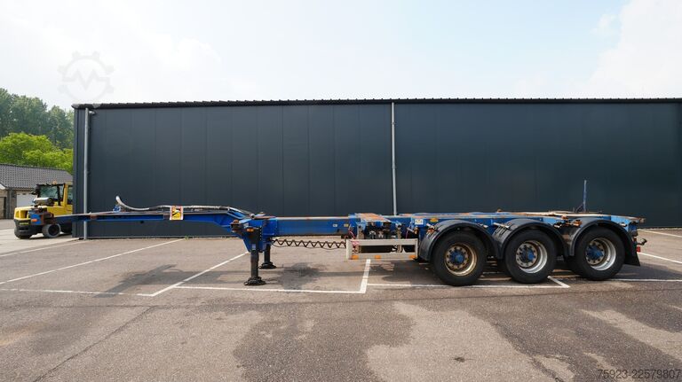 コンテナ輸送 Pacton 3 axle container chassis extendable trailer