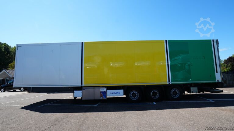 Kühl-/Tiefkühltransport Krone 3 Axle frigo trailer Carrier Vector 1850
