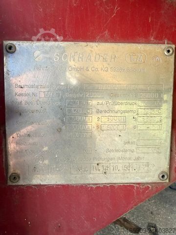 Semirremolque cisterna SCHRADER D/NRW/0341, Edelstahl 5 x 5000Liter