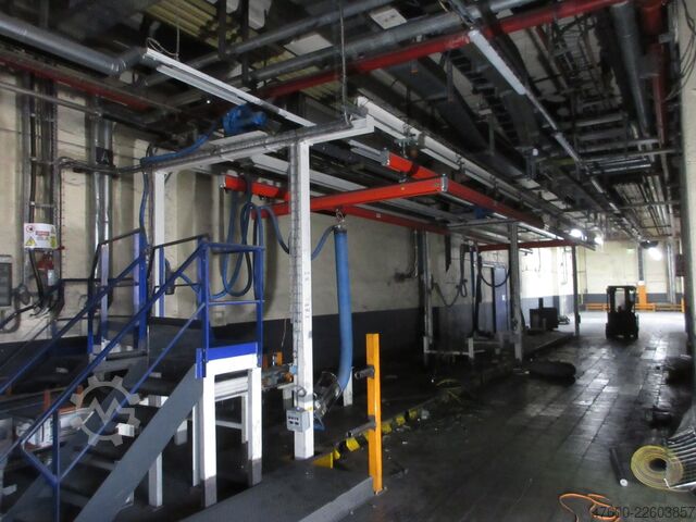 Žerjav nadstrešek Žerjav Notranji žerjav Žerjavska steza Demag Portalkran KBK2 + Saugheber 2x50KG Vacuumpumpe 2x 50KG  + Stahlbau 18,2x3m