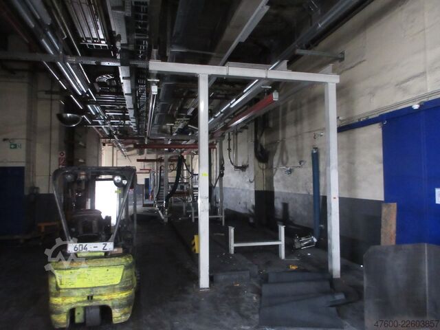 Žerjav nadstrešek Žerjav Notranji žerjav Žerjavska steza Demag Portalkran KBK2 + Saugheber 2x50KG Vacuumpumpe 2x 50KG  + Stahlbau 18,2x3m
