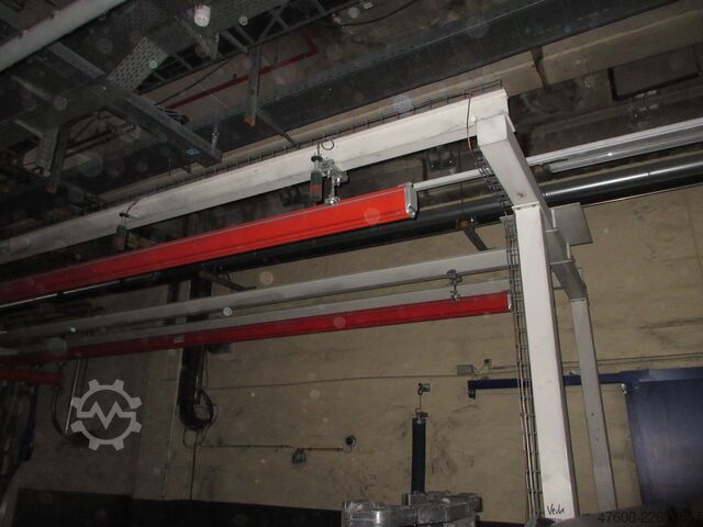 Žerjav nadstrešek Žerjav Notranji žerjav Žerjavska steza Demag Portalkran KBK2 + Saugheber 2x50KG Vacuumpumpe 2x 50KG  + Stahlbau 18,2x3m