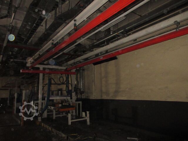 Žerjav nadstrešek Žerjav Notranji žerjav Žerjavska steza Demag Portalkran KBK2 + Saugheber 2x50KG Vacuumpumpe 2x 50KG  + Stahlbau 18,2x3m