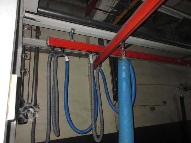 Žerjav nadstrešek Žerjav Notranji žerjav Žerjavska steza Demag Portalkran KBK2 + Saugheber 2x50KG Vacuumpumpe 2x 50KG  + Stahlbau 18,2x3m
