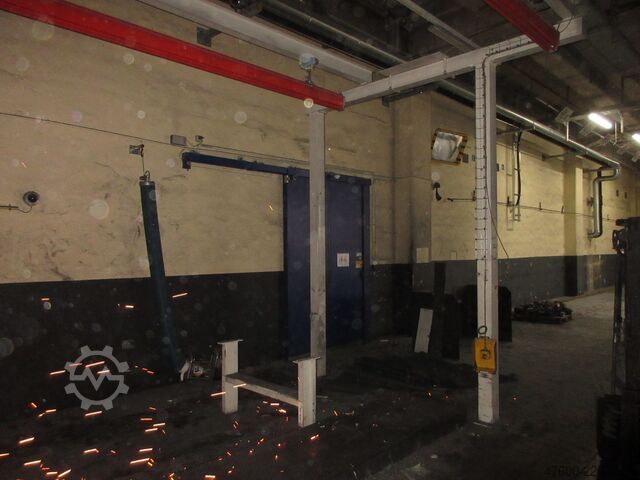 Žerjav nadstrešek Žerjav Notranji žerjav Žerjavska steza Demag Portalkran KBK2 + Saugheber 2x50KG Vacuumpumpe 2x 50KG  + Stahlbau 18,2x3m