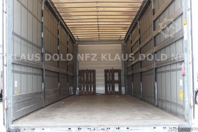 Semi-remorque bâchée SCHMITZ CARGOBULL SCB S3T HUBDACH  Edscha XL Code Liftachse