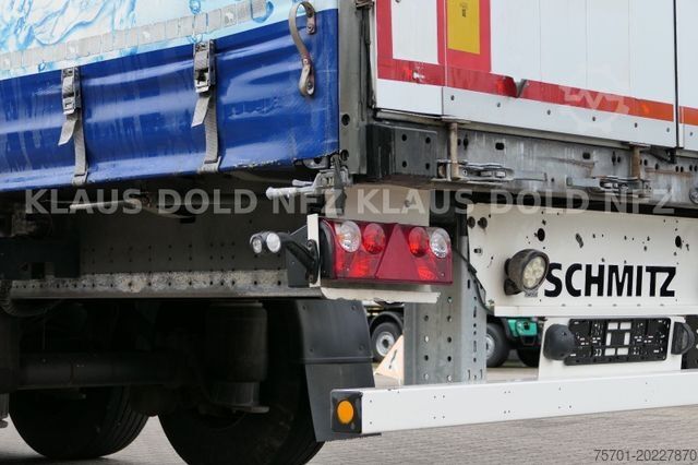 Auflieger mit Pritsche & Plane SCHMITZ CARGOBULL SCB S3T HUBDACH  Edscha XL Code Liftachse