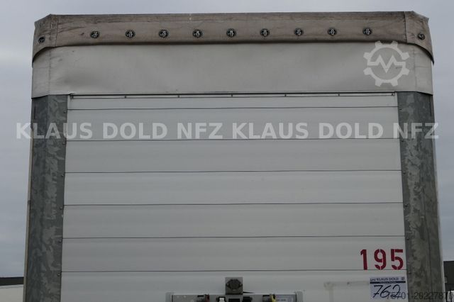 Semi-remorque bâchée SCHMITZ CARGOBULL SCB S3T HUBDACH  Edscha XL Code Liftachse