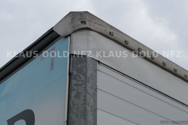 Semi-remorque bâchée SCHMITZ CARGOBULL SCB S3T HUBDACH  Edscha XL Code Liftachse