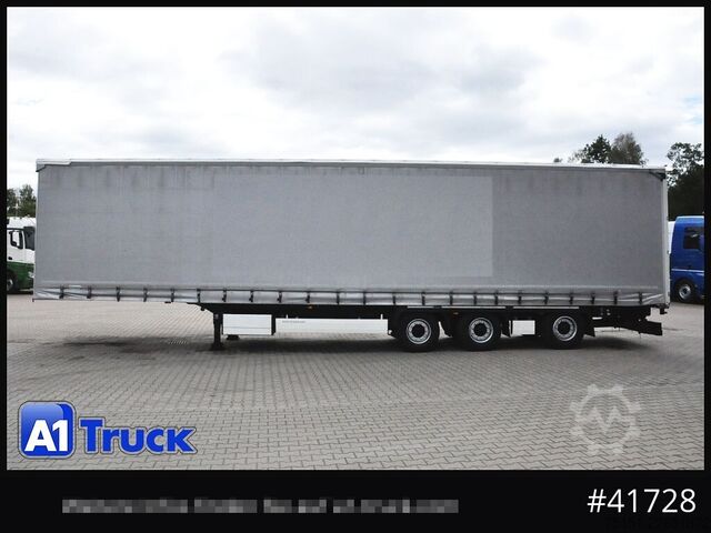 Semi-remorque bâchée KRONE SD, Mega,Lift, Staplerhalterung, Lenkachse