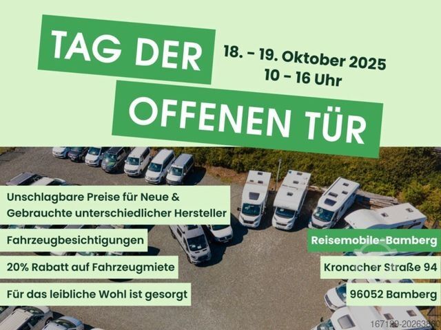 Halvintegrerad husbil CARADO T 328 5 Sitz und Schlafplätze
