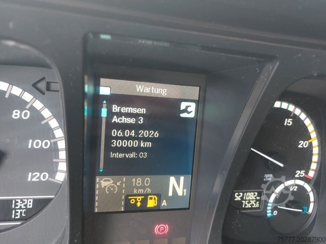 Camión plataforma con toldo MERCEDES-BENZ 2543 Antos- Edscha- Portal- TOP