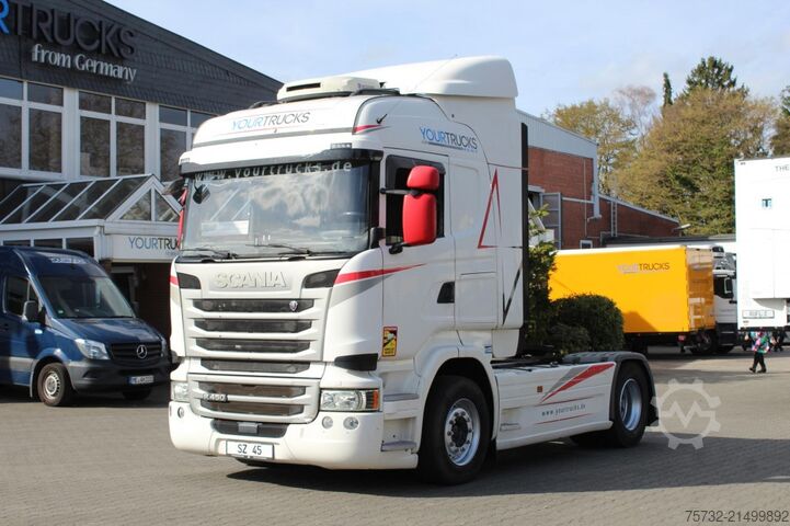 Standard dragbil Scania R 450 Retarder   Standklima   2 Tanks   Navi