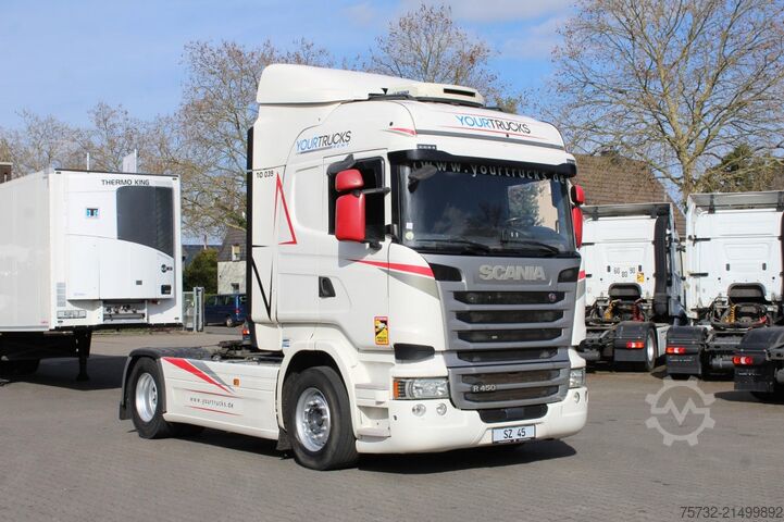 Standard dragbil Scania R 450 Retarder   Standklima   2 Tanks   Navi