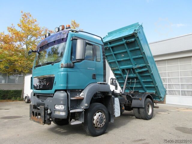 तीन तरफा डंप ट्रक man TGS 18.360 4x4 BB AHK, Anbauplatte
