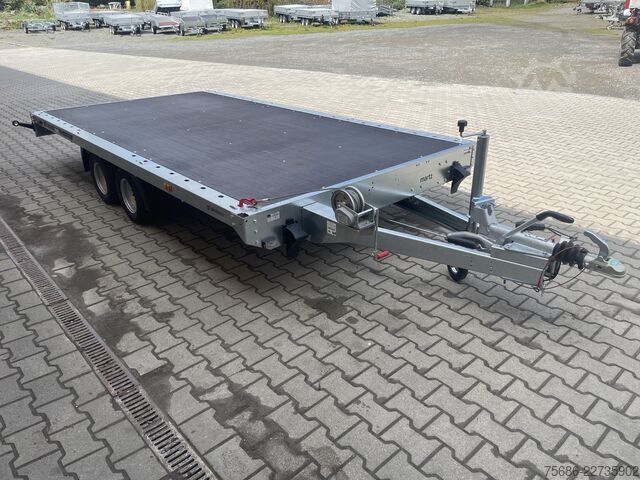 車両運搬トレーラー Martz 406cm x 211cm 2,7T + Rampen + Seilwinde