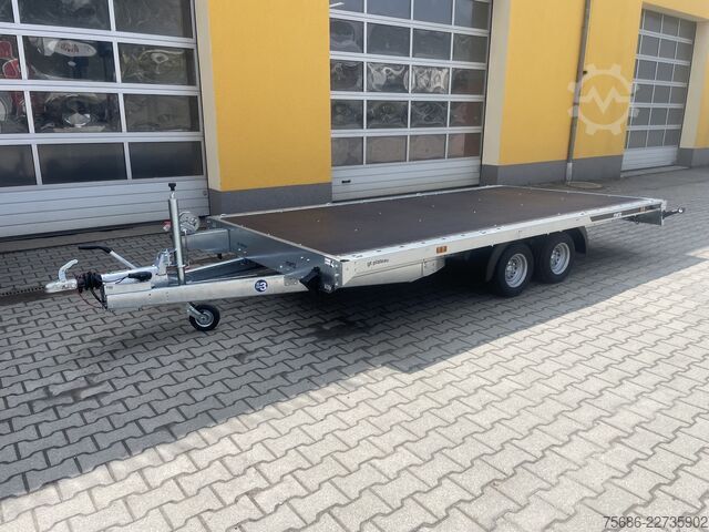 車両運搬トレーラー Martz 406cm x 211cm 2,7T + Rampen + Seilwinde