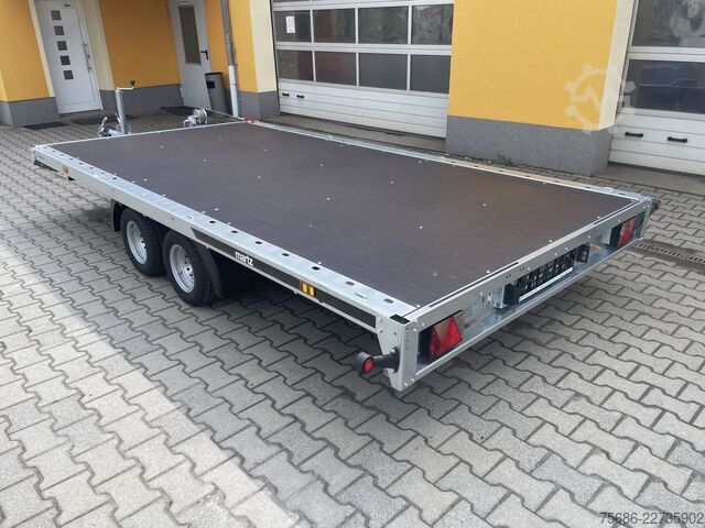 車両運搬トレーラー Martz 406cm x 211cm 2,7T + Rampen + Seilwinde