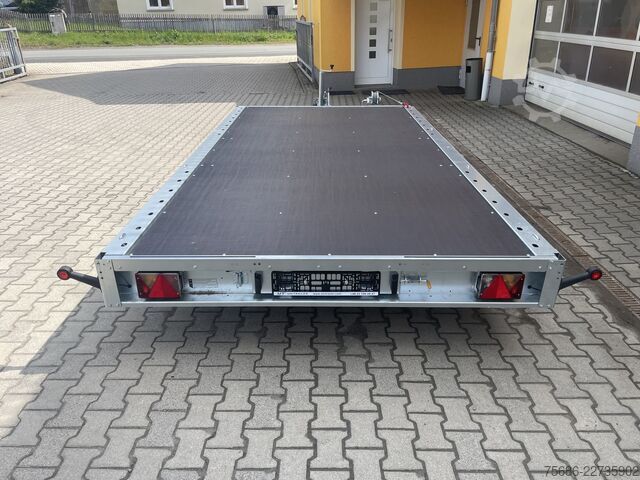 車両運搬トレーラー Martz 406cm x 211cm 2,7T + Rampen + Seilwinde
