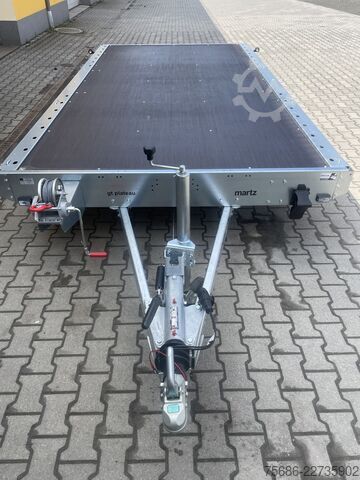 車両運搬トレーラー Martz 406cm x 211cm 2,7T + Rampen + Seilwinde