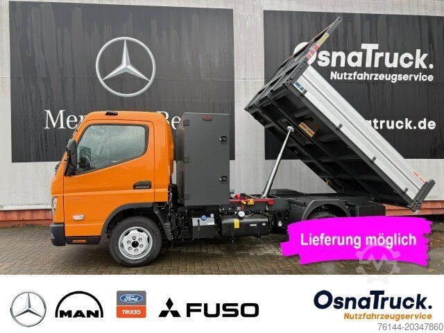 Savitarnos furgonas FUSO 3C15 Hinterkipper + Box Klima,AHK 3,5t,Diff.-Sp.