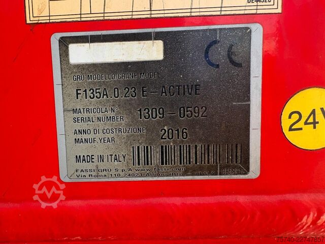 משאית מנוף Iveco Stralis 420 + 6X2 + FASSI F 135 - 3X EXT. + REM...