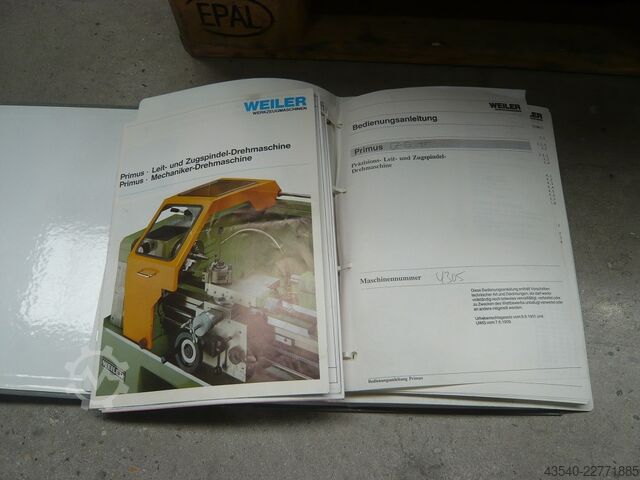 Strung paralel Weiler Primus Tischdrehmaschine
