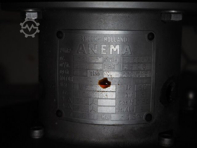 CIP instalacija, rezervoar, pumpe, izmenjivač Westfalia Separator AG, Hilge, Endress + CIP-TANK 3000 L, EURO-HYGIA-B-SUPER-II