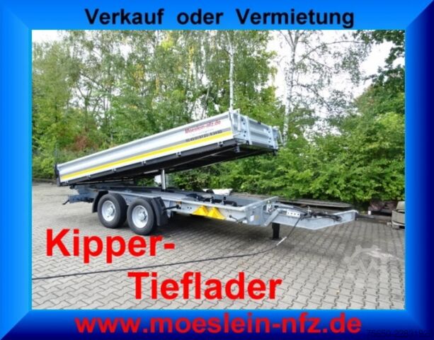 Remolque volquete Möslein TTG 11 Verzinkt  neuer Tandem 3- Seitenkipper Tieflader-- Neufahrzeug --