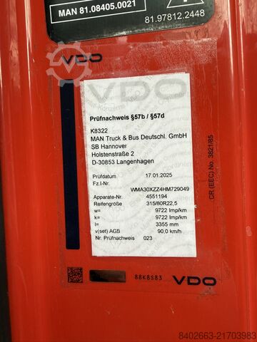 Tracteur routier ZGG 120 t MAN MAN TGX 33.500 6x4 BLS