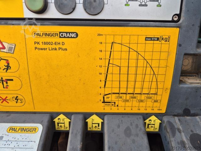 Camión volquete SCANIA G490 LB6x2*4HNB Palfinger PK 18002-EH D Funk AHK