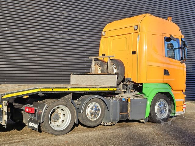 Transporte de volumen Scania R410 6x2 / RETARDER + NOOTEBOOM DIEPLADER