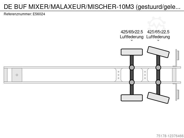  DE BUF MIXER/MALAXEUR/MISCHER 10M3 (gestuurd/gele