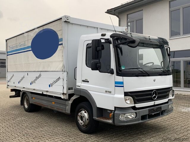 Camião de bebidas MERCEDES-BENZ Atego 916 816L_ 5m kurz_ Klima_ Bordwände_ Türen