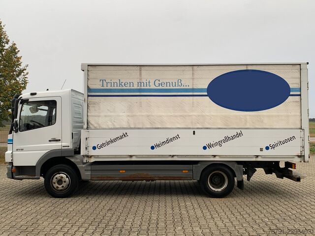 Camião de bebidas MERCEDES-BENZ Atego 916 816L_ 5m kurz_ Klima_ Bordwände_ Türen