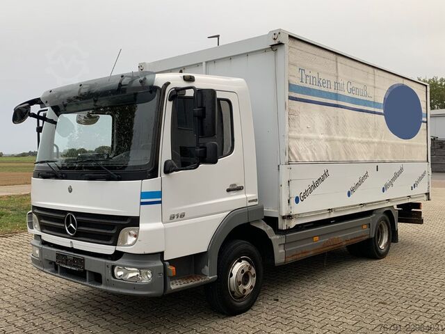 Camião de bebidas MERCEDES-BENZ Atego 916 816L_ 5m kurz_ Klima_ Bordwände_ Türen