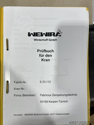 Gru girevole a colonna WEWIRA WSH 270x3000 Säulenschwenkkran