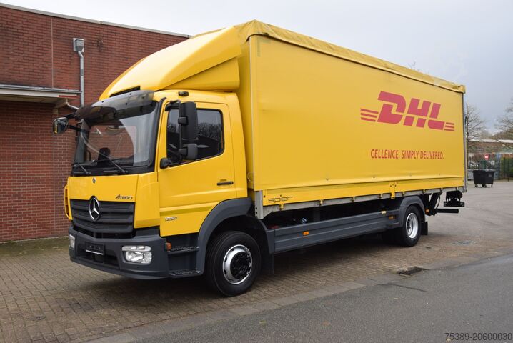 Бортовой грузовик с тентом Mercedes-Benz Atego II  1221 Schiebeplane Klima Standheizung