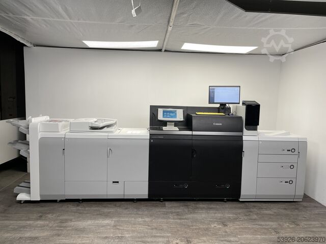 Digital printing machine Canon imagePRESS C10000VP inkl. Fiery, booklet finisher paper deck
