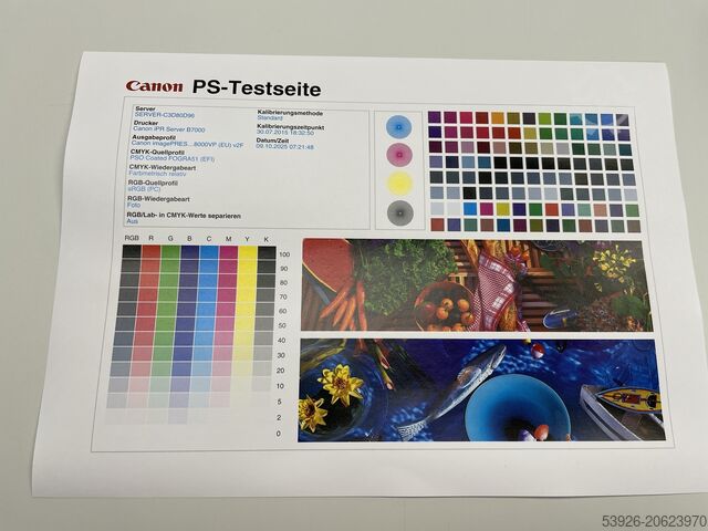 Digital printing machine Canon imagePRESS C10000VP inkl. Fiery, booklet finisher paper deck