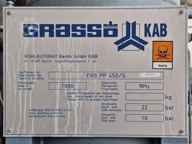 Dzesēšanas kompresors Grasso FKS PP 450/S