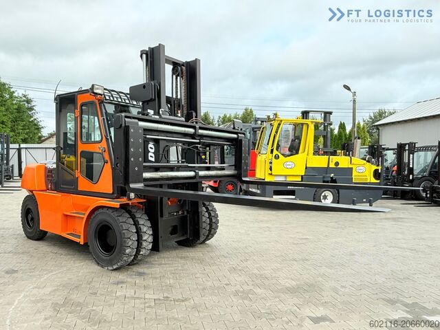 Vierwielige heftruck DOOSAN 70 / DUPLEX / FORK 2500MM / POSITIONER