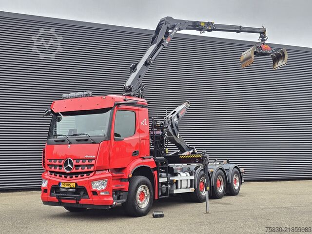 System för krokarm Mercedes-Benz AROCS 3645 8x4 / HIAB Z KRAAN + HAAKARM