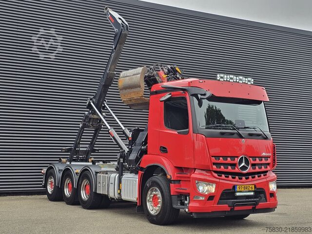 System för krokarm Mercedes-Benz AROCS 3645 8x4 / HIAB Z KRAAN + HAAKARM