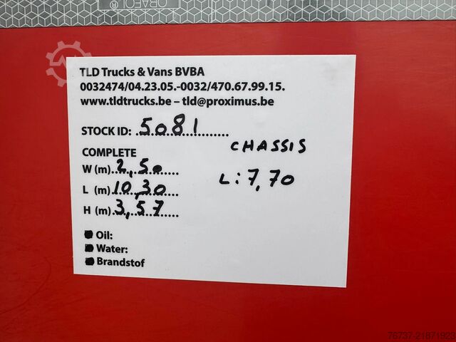 Fahrgestell mit Fahrerhaus DAF XF 106.480 **6X4-GERMAN TRUCK-ZF INTARDER**