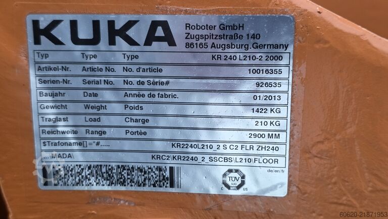 Pramoninis robotas KUKA KR 240 L210-2 2000