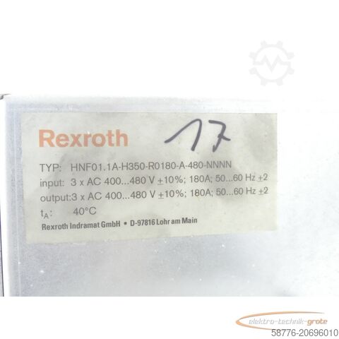 Rexroth HNF01.1A-H350-R0180-A-480-NNNN Netzfilter SN:3155-C0519