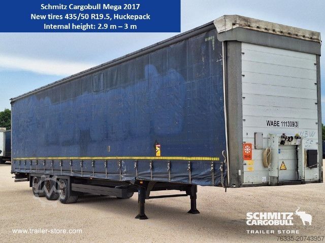 Semirremolque abierto con toldo Schmitz Cargobull Curtainsider Mega
