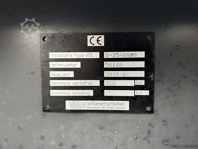 Hakenarmsystem Volvo FH 460 Globetrotter / VDL Hooklift 25 Ton / 745...